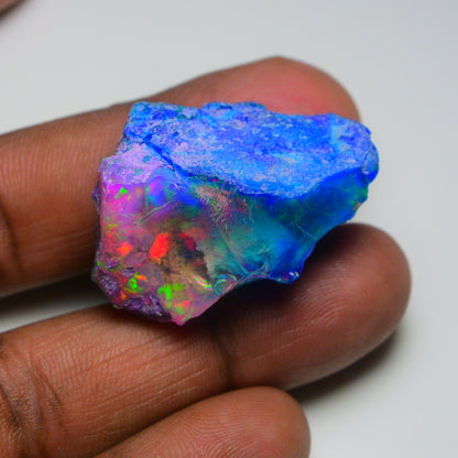 Very Rare Bi-Color Opal Rough 72.95 Cts Natural Ethiopian Opal Raw Jewelry Grade