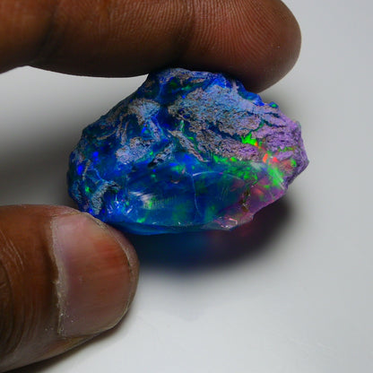 Very Rare Bi-Color Opal Rough 72.95 Cts Natural Ethiopian Opal Raw Jewelry Grade