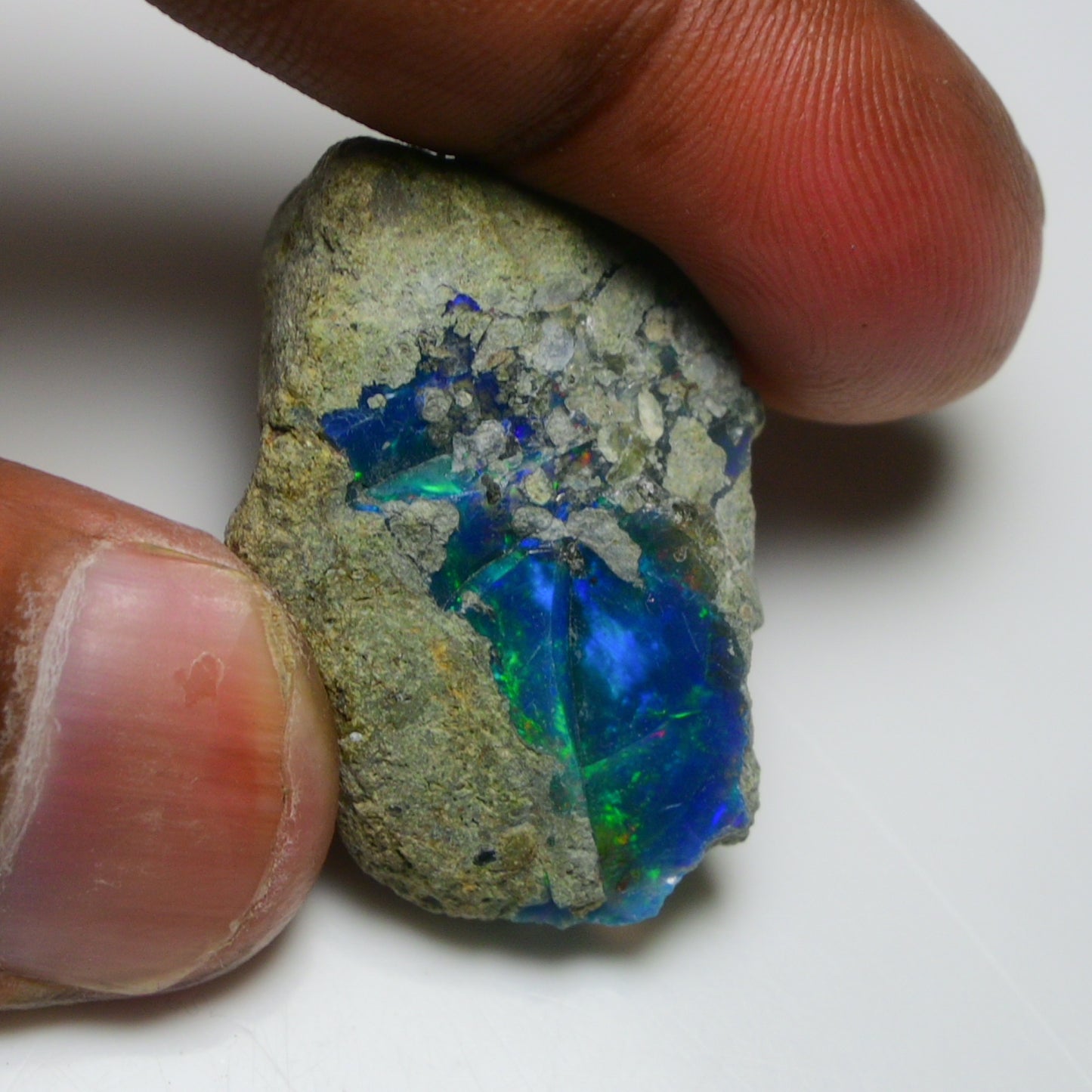 Black Opal 38.55 Carats | Natural Black Ethiopian Opal Rough - Ready for Cutting & Jewelry!