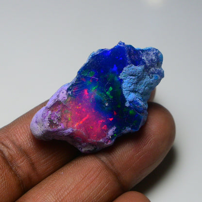 Very Rare Bi-Color Opal Rough 48.20 Cts Natural Ethiopian Opal Raw Jewelry Grade