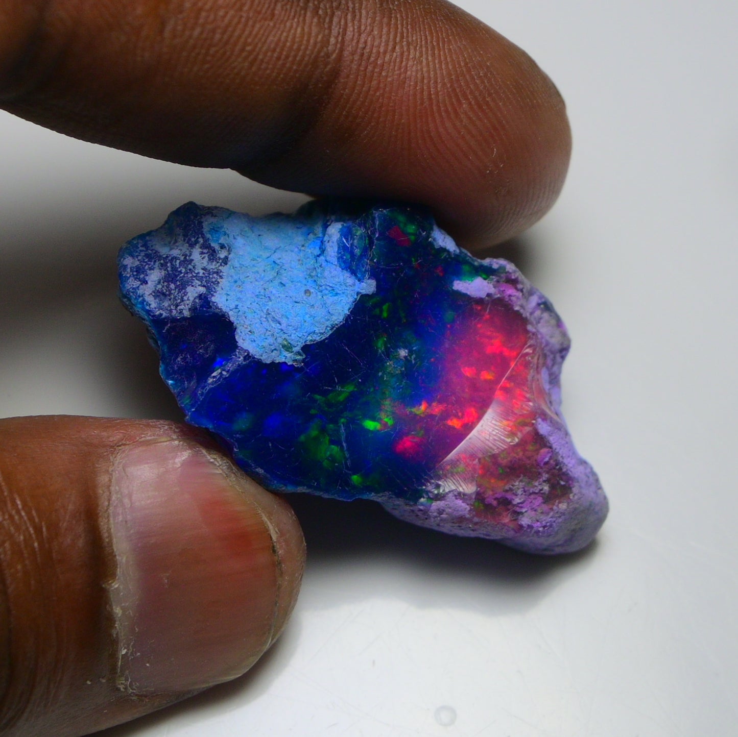 Very Rare Bi-Color Opal Rough 48.20 Cts Natural Ethiopian Opal Raw Jewelry Grade