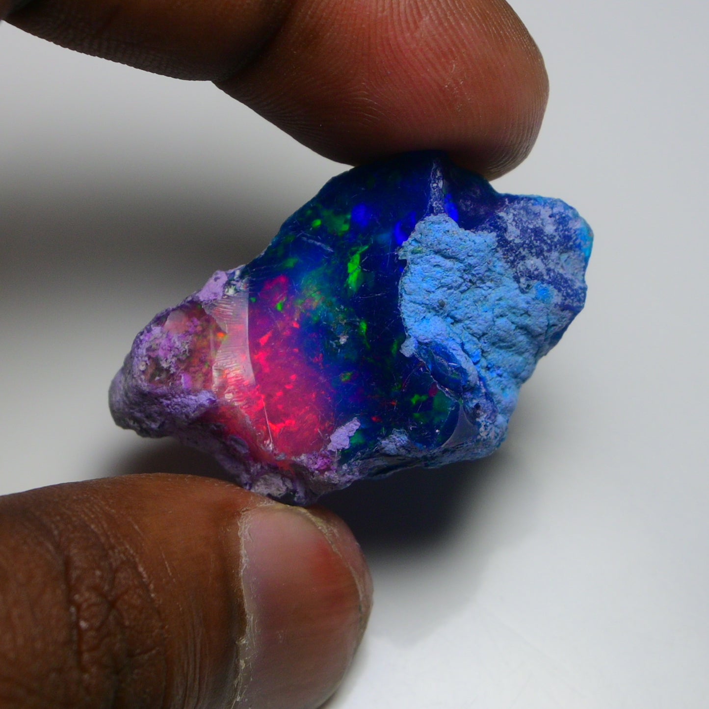 Very Rare Bi-Color Opal Rough 48.20 Cts Natural Ethiopian Opal Raw Jewelry Grade