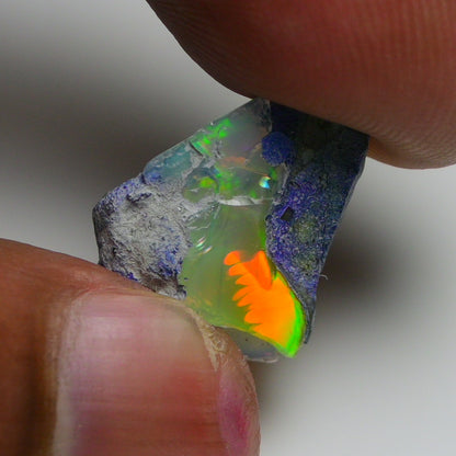 Rare Blue Opal 8.00 Carats | Natural Blue Ethiopian Opal Rough - Ready for Cutting & Jewelry!