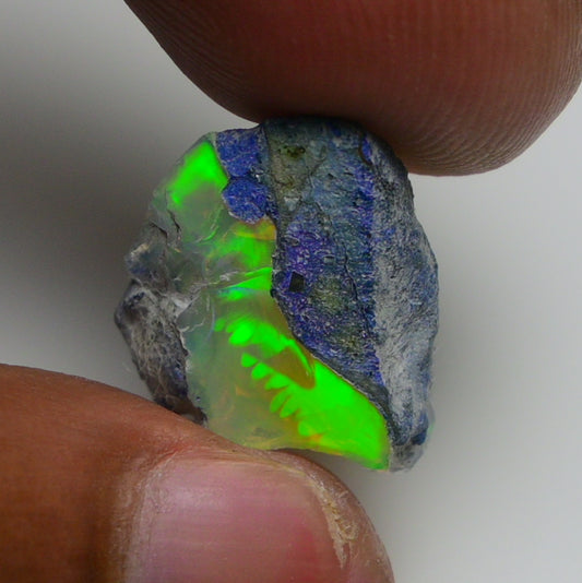 Rare Blue Opal 8.00 Carats | Natural Blue Ethiopian Opal Rough - Ready for Cutting & Jewelry!