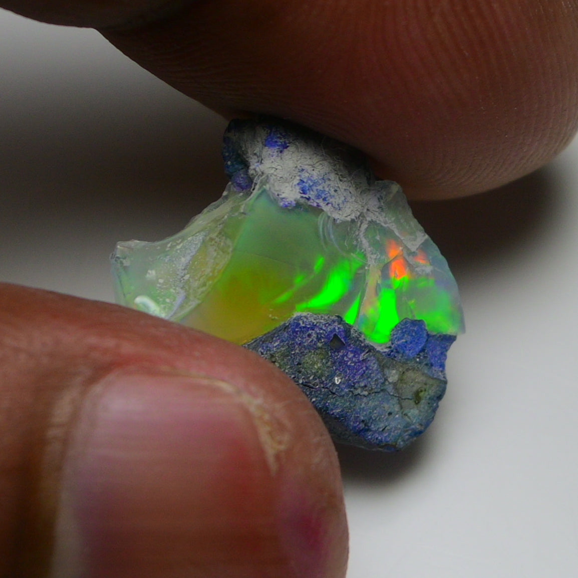 Rare Blue Opal 8.00 Carats | Natural Blue Ethiopian Opal Rough - Ready for Cutting & Jewelry!