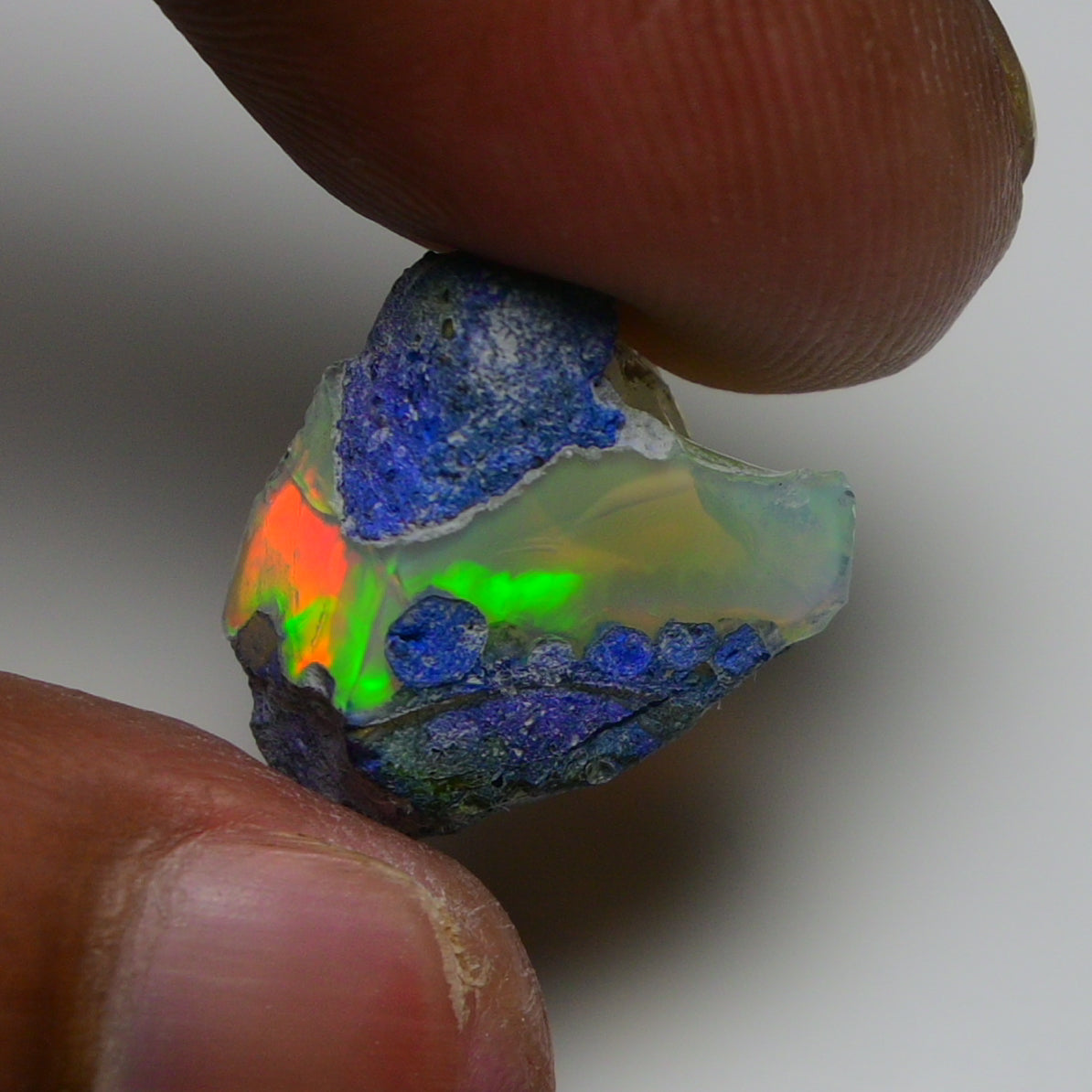 Rare Blue Opal 8.00 Carats | Natural Blue Ethiopian Opal Rough - Ready for Cutting & Jewelry!