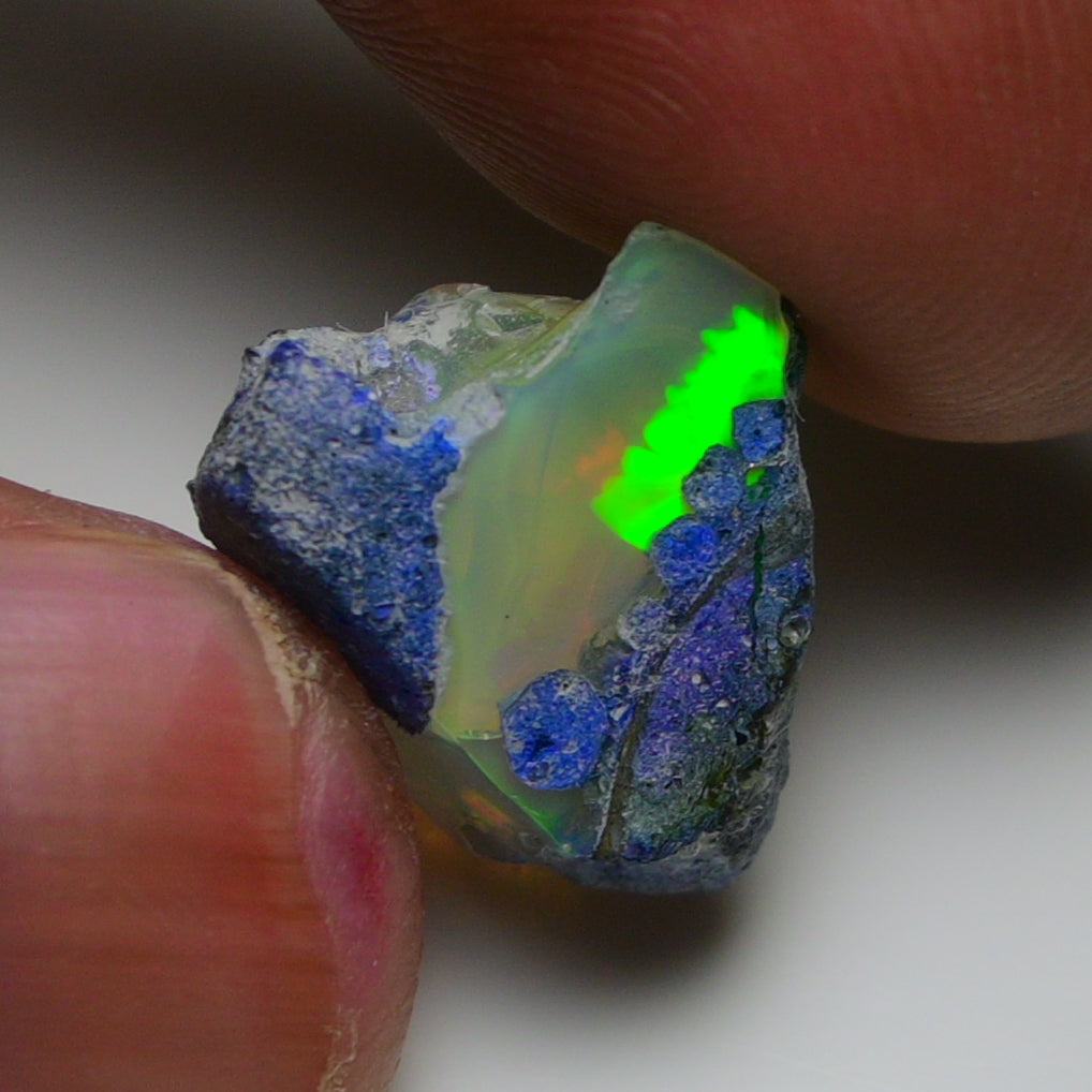 Rare Blue Opal 8.00 Carats | Natural Blue Ethiopian Opal Rough - Ready for Cutting & Jewelry!