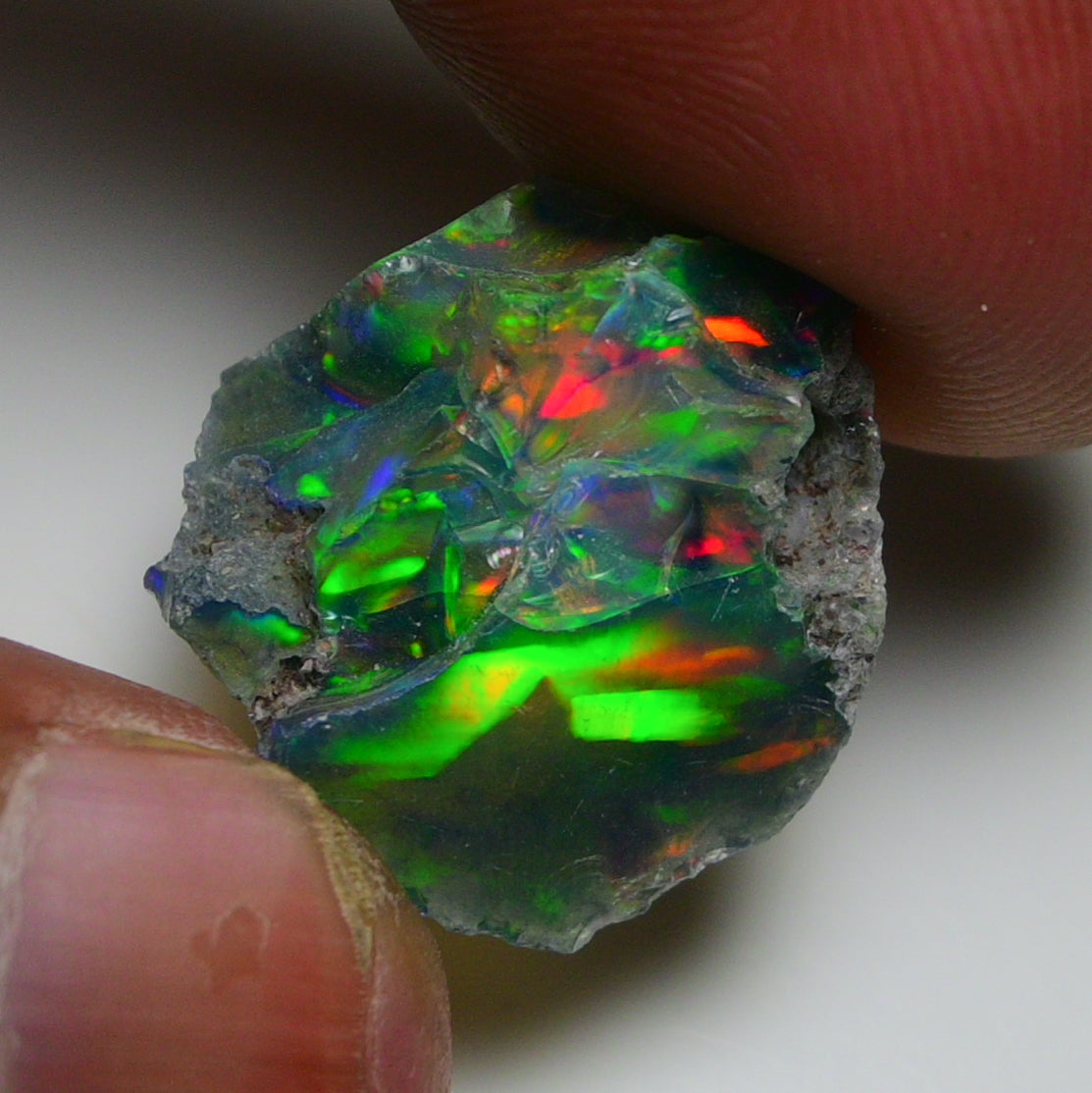 Black Opal 10.50 Carats | Natural Black Ethiopian Opal Rough - Ready for Cutting & Jewelry!
