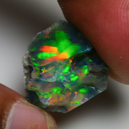 Black Opal 10.50 Carats | Natural Black Ethiopian Opal Rough - Ready for Cutting & Jewelry!