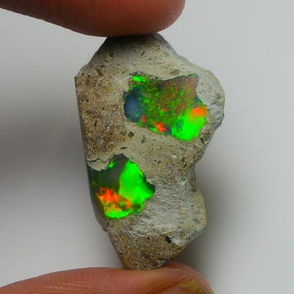 Black Opal Weight: 20.85  Carats | Natural Black Ethiopian Opal Rough - Ready for Cutting & Jewelry