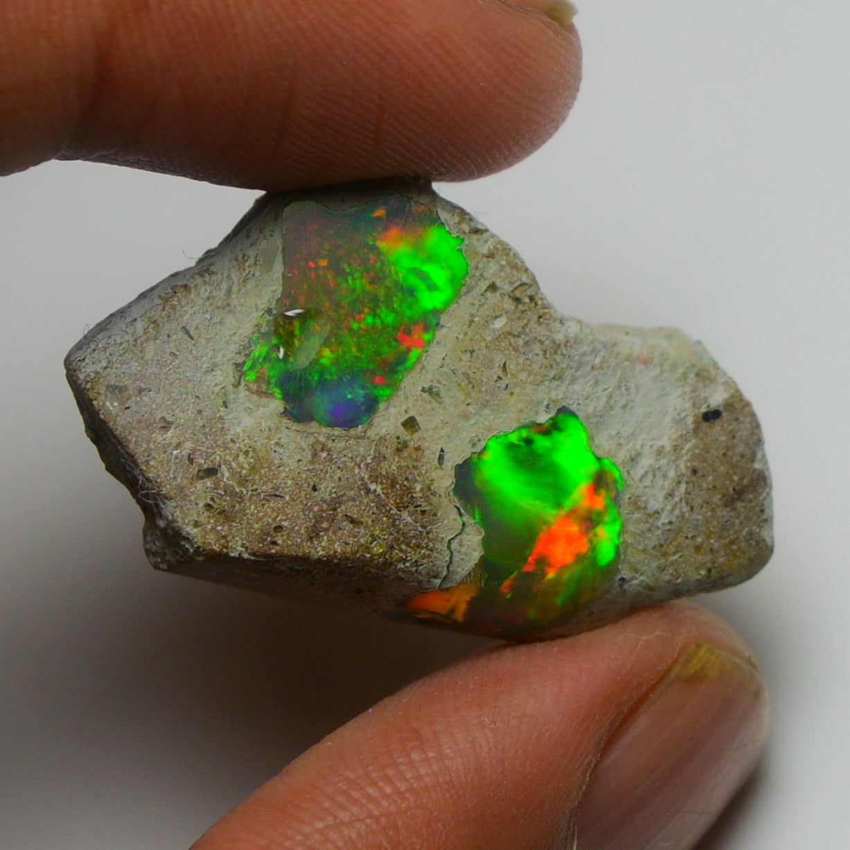 Black Opal Weight: 20.85  Carats | Natural Black Ethiopian Opal Rough - Ready for Cutting & Jewelry
