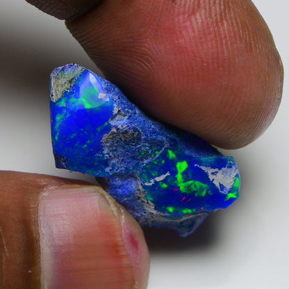 Rare Blue Opal 13.20 Carats | Natural Blue Ethiopian Opal Rough - Ready for Cutting & Jewelry!