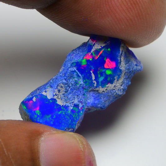 Rare Blue Opal 13.20 Carats | Natural Blue Ethiopian Opal Rough - Ready for Cutting & Jewelry!