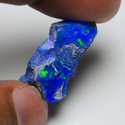 Rare Blue Opal 13.20 Carats | Natural Blue Ethiopian Opal Rough - Ready for Cutting & Jewelry!