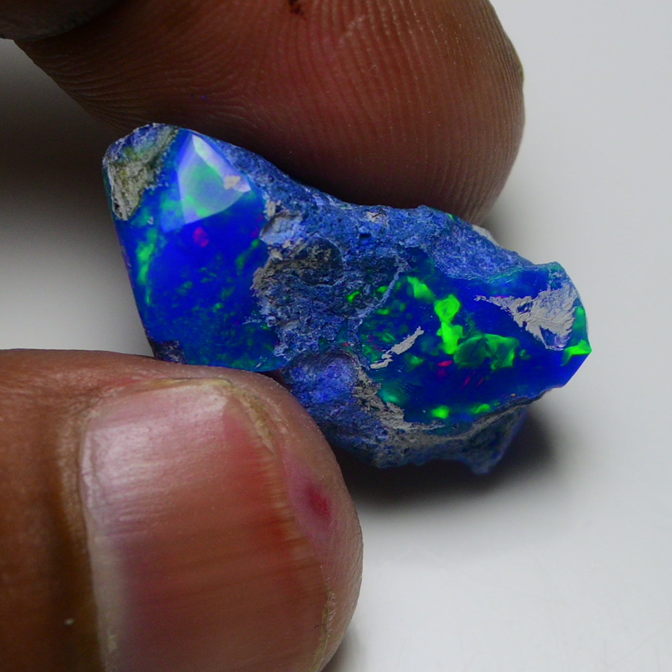 Rare Blue Opal 13.20 Carats | Natural Blue Ethiopian Opal Rough - Ready for Cutting & Jewelry!
