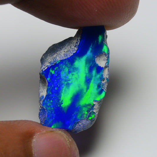 Rare Blue Opal 12.00 Carats | Natural Blue Ethiopian Opal Rough - Ready for Cutting & Jewelry!