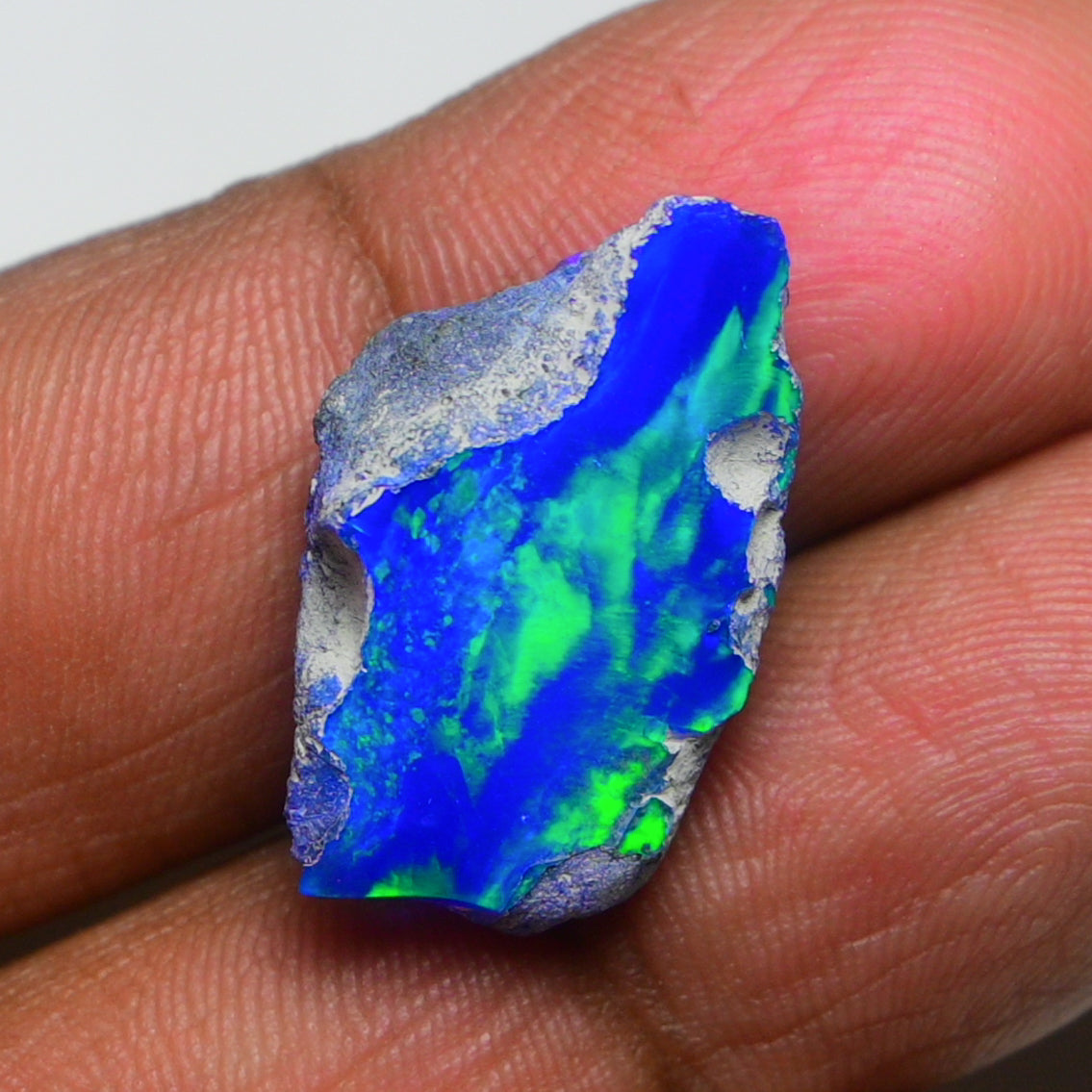 Rare Blue Opal 12.00 Carats | Natural Blue Ethiopian Opal Rough - Ready for Cutting & Jewelry!