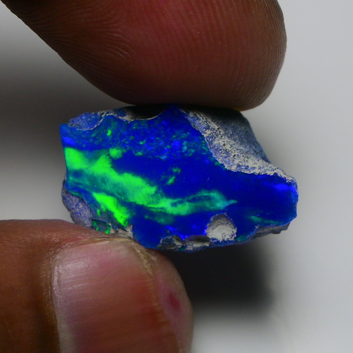 Rare Blue Opal 12.00 Carats | Natural Blue Ethiopian Opal Rough - Ready for Cutting & Jewelry!