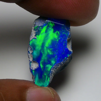 Rare Blue Opal 12.00 Carats | Natural Blue Ethiopian Opal Rough - Ready for Cutting & Jewelry!