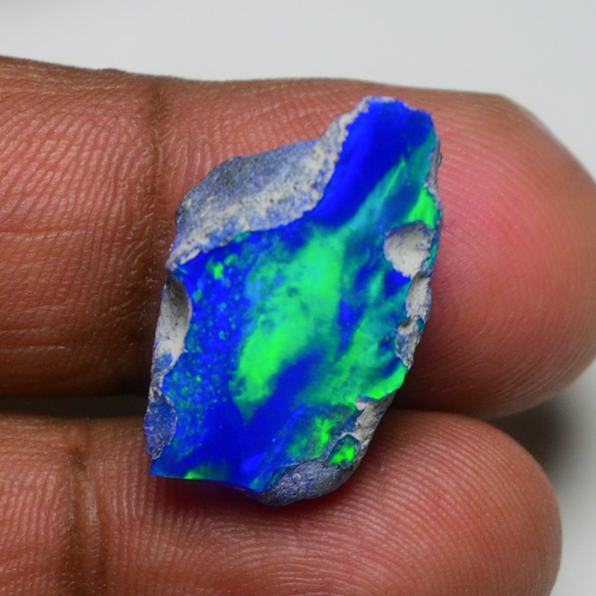 Rare Blue Opal 12.00 Carats | Natural Blue Ethiopian Opal Rough - Ready for Cutting & Jewelry!