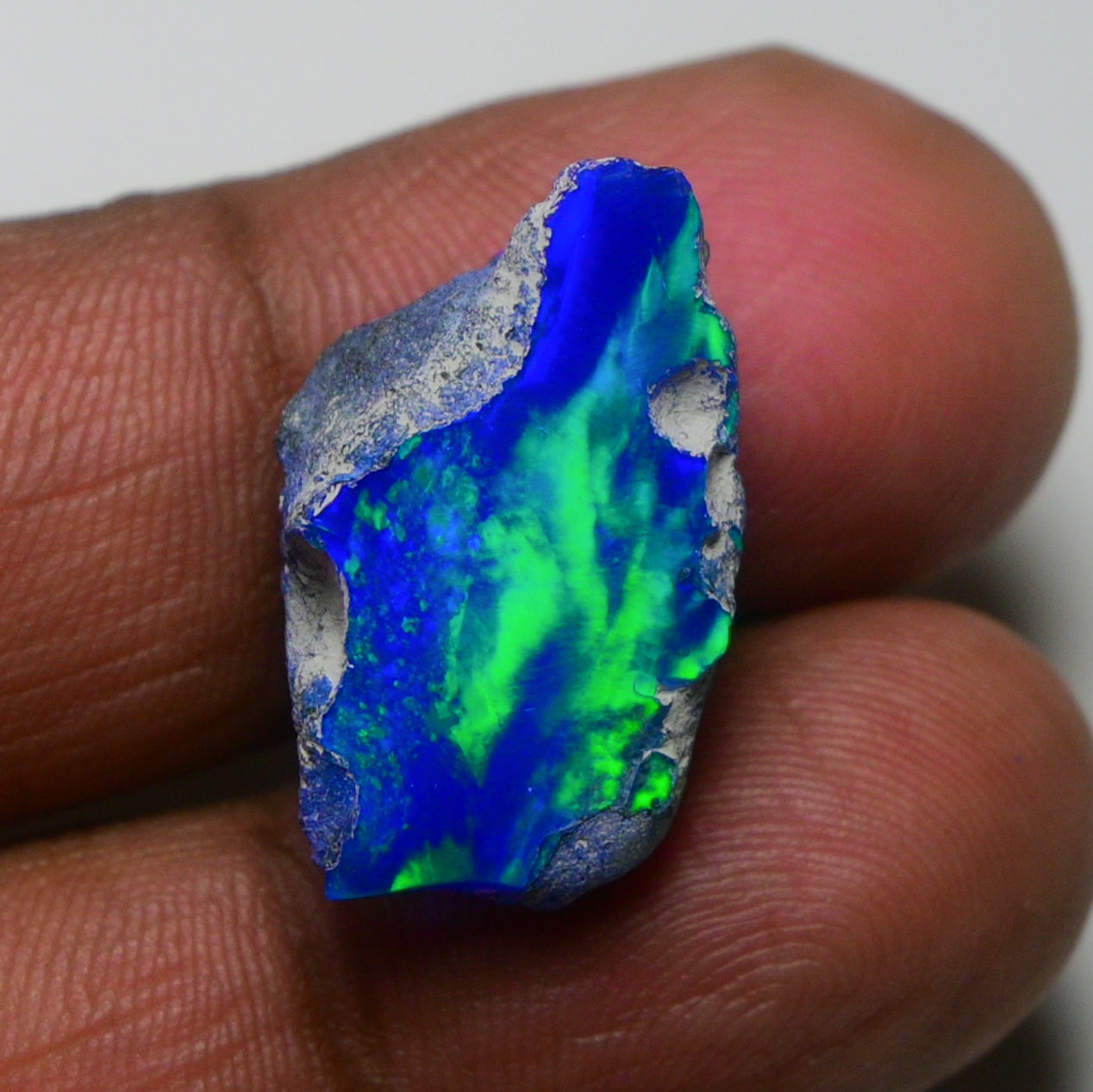 Rare Blue Opal 12.00 Carats | Natural Blue Ethiopian Opal Rough - Ready for Cutting & Jewelry!