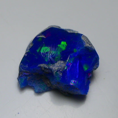 Rare Blue Opal 13.75 Carats | Natural Blue Ethiopian Opal Rough - Ready for Cutting & Jewelry!
