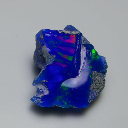 Rare Blue Opal 13.75 Carats | Natural Blue Ethiopian Opal Rough - Ready for Cutting & Jewelry!
