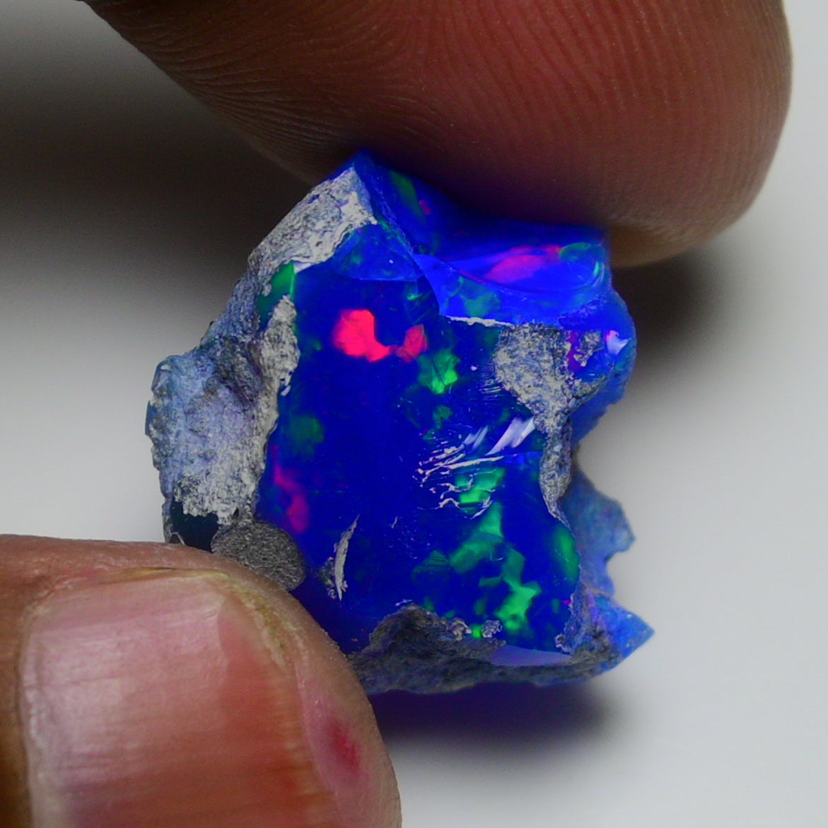 Rare Blue Opal 13.75 Carats | Natural Blue Ethiopian Opal Rough - Ready for Cutting & Jewelry!