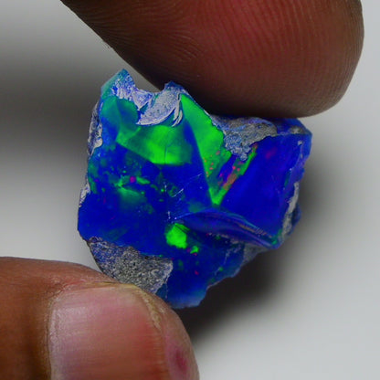 Rare Blue Opal 13.75 Carats | Natural Blue Ethiopian Opal Rough - Ready for Cutting & Jewelry!