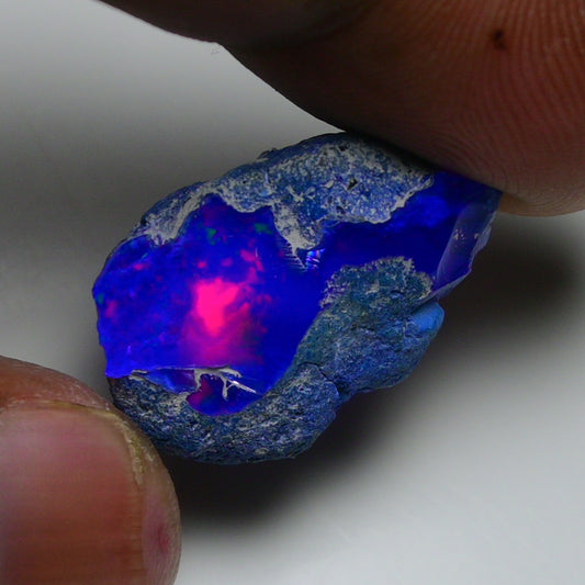 Rare Blue Opal 12.75 Carats | Natural Blue Ethiopian Opal Rough - Ready for Cutting & Jewelry!