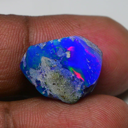 Rare Blue Opal 10.55 Carats | Natural Blue Ethiopian Opal Rough - Ready for Cutting & Jewelry!