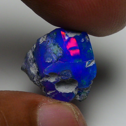 Rare Blue Opal 10.55 Carats | Natural Blue Ethiopian Opal Rough - Ready for Cutting & Jewelry!