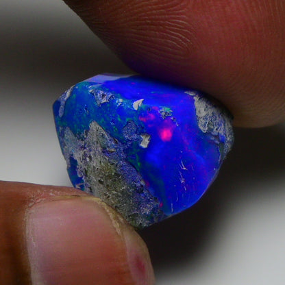 Rare Blue Opal 10.55 Carats | Natural Blue Ethiopian Opal Rough - Ready for Cutting & Jewelry!
