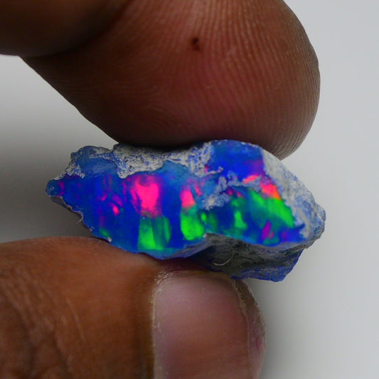 Rare Blue Opal 13.90 Carats | Natural Blue Ethiopian Opal Rough - Ready for Cutting & Jewelry!