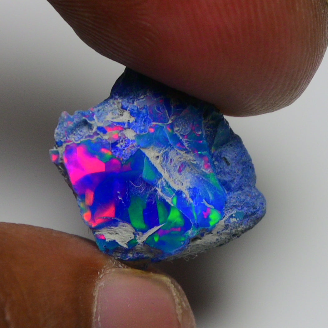 Rare Blue Opal 8.55 Carats | Natural Blue Ethiopian Opal Rough - Ready for Cutting & Jewelry!