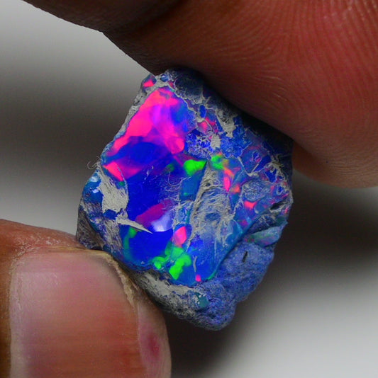 Rare Blue Opal 8.55 Carats | Natural Blue Ethiopian Opal Rough - Ready for Cutting & Jewelry!