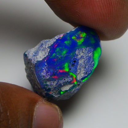 Rare Blue Opal 20.20 Carats | Natural Blue Ethiopian Opal Rough - Ready for Cutting & Jewelry!