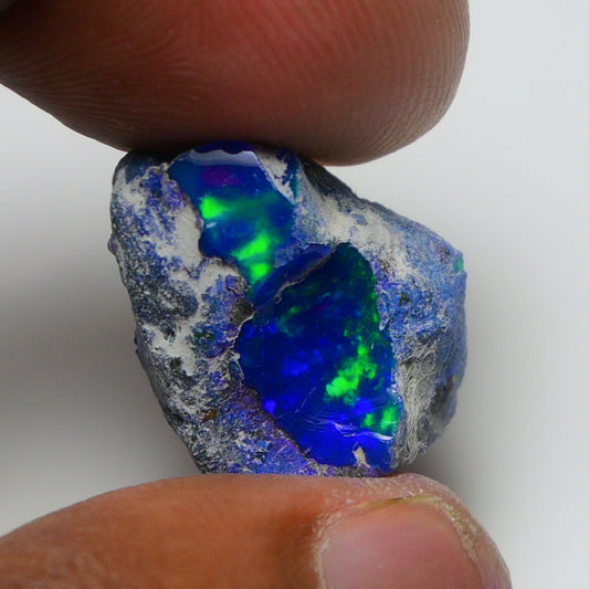 Rare Blue Opal 14.20 Carats | Natural Blue Ethiopian Opal Rough - Ready for Cutting & Jewelry!