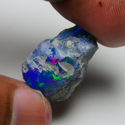 Rare Blue Opal 12.75 Carats | Natural Blue Ethiopian Opal Rough - Ready for Cutting & Jewelry!