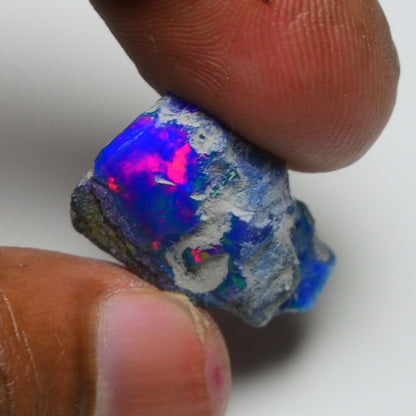 Rare Blue Opal 12.75 Carats | Natural Blue Ethiopian Opal Rough - Ready for Cutting & Jewelry!