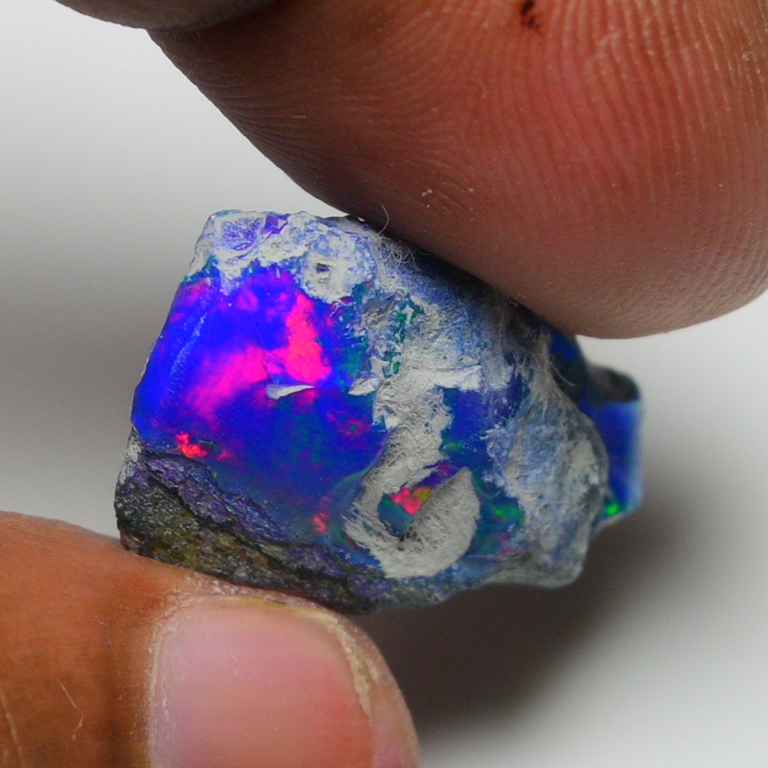 Rare Blue Opal 12.75 Carats | Natural Blue Ethiopian Opal Rough - Ready for Cutting & Jewelry!
