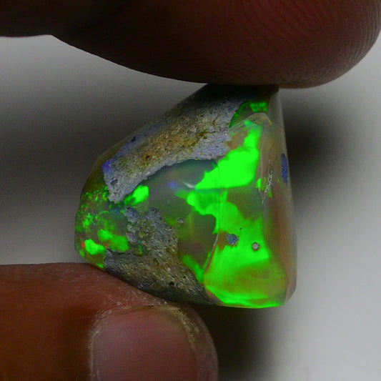 Rare Blue Opal Black Carats | Natural Black Ethiopian Opal Rough - Ready for Cutting & Jewelry!