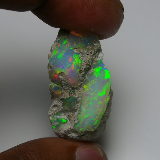 Rare White Opal 35.60 Carats | Natural White Ethiopian Opal Rough - Ready for Cutting & Jewelry!