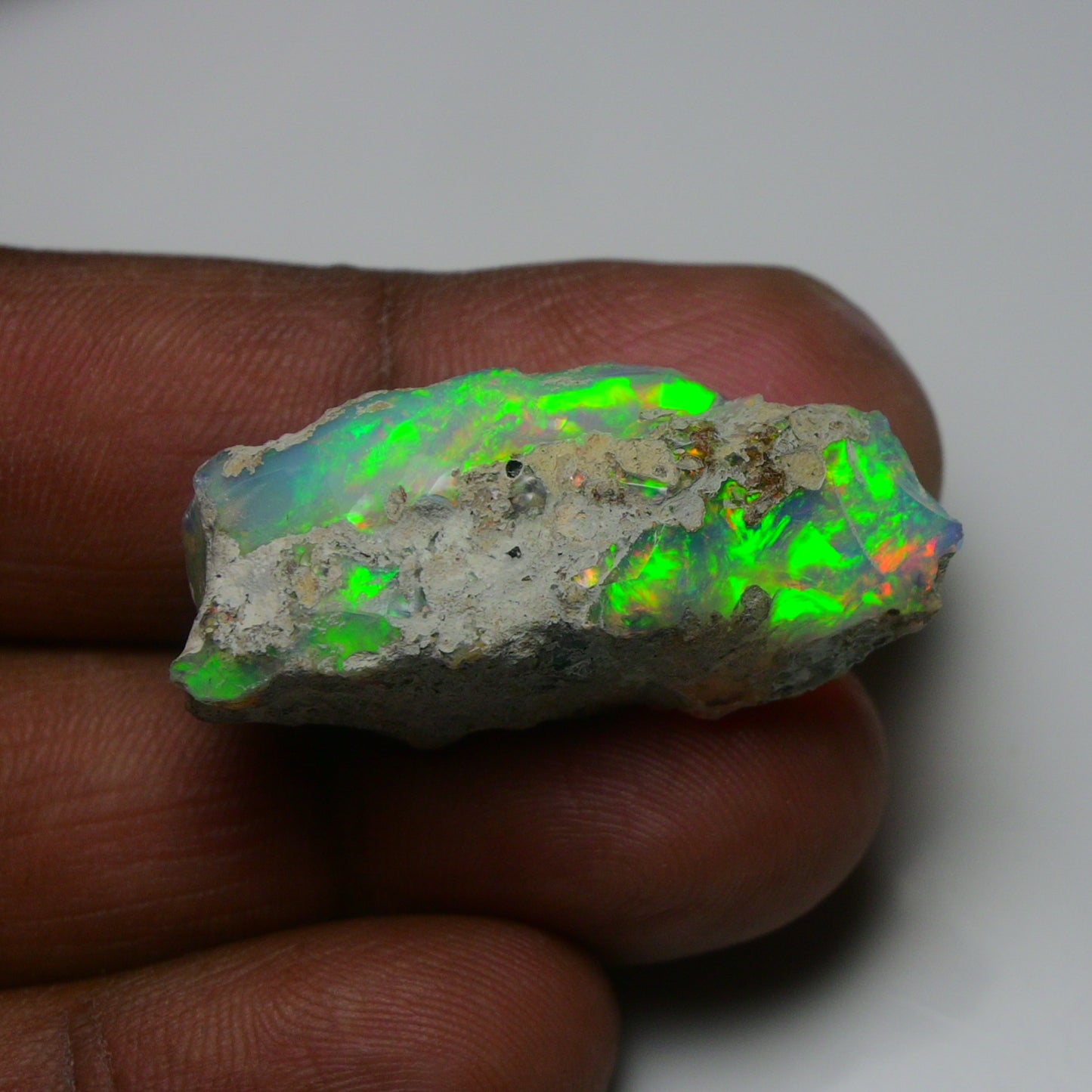 Rare White Opal 35.60 Carats | Natural White Ethiopian Opal Rough - Ready for Cutting & Jewelry!