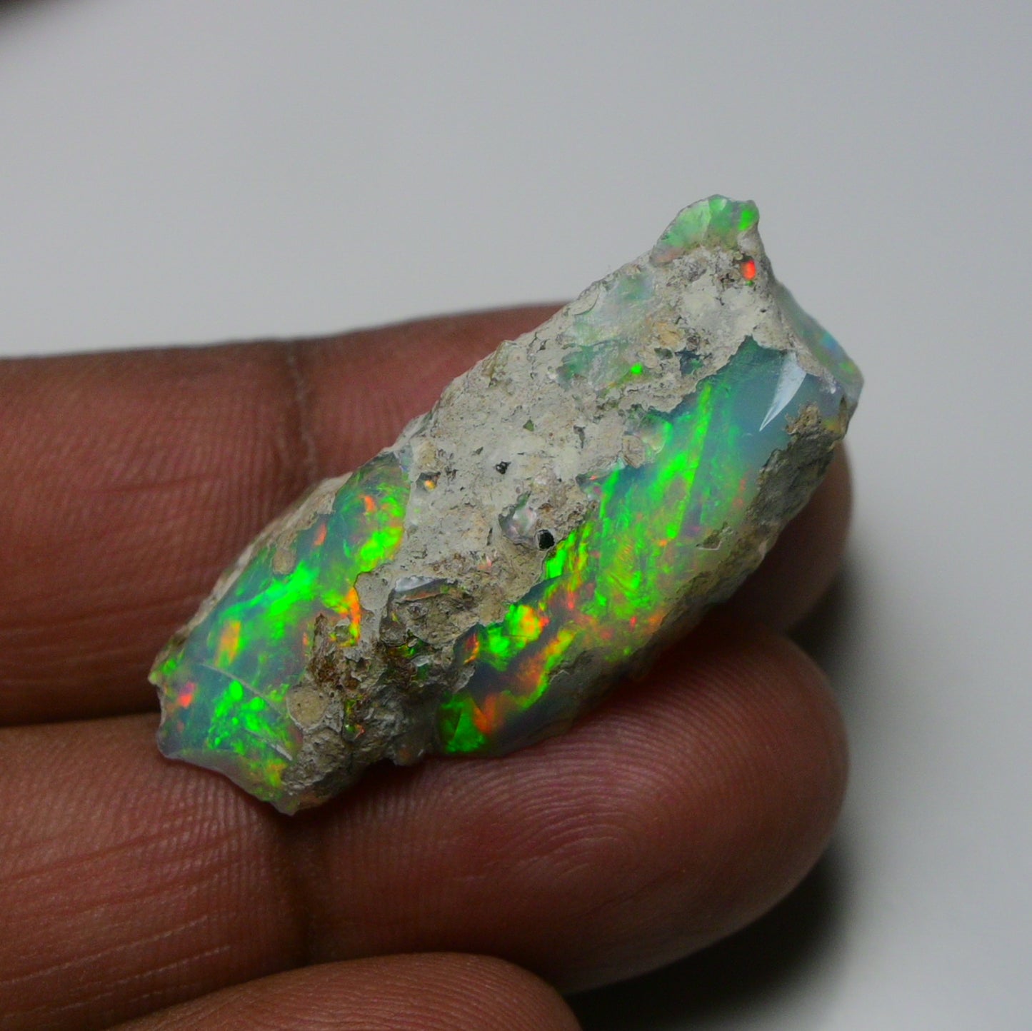 Rare White Opal 35.60 Carats | Natural White Ethiopian Opal Rough - Ready for Cutting & Jewelry!