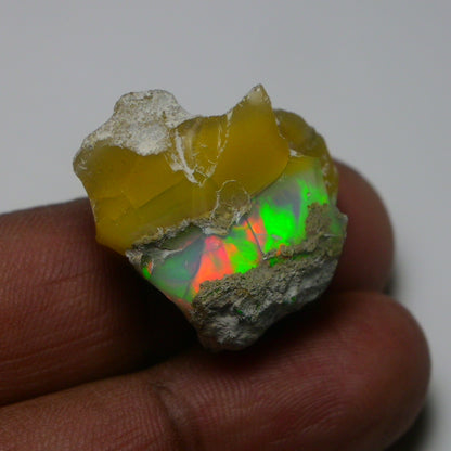 Rare White Opal 35.85 Carats | Natural White Ethiopian Opal Rough - Ready for Cutting & Jewelry!