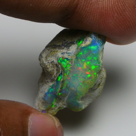 Rare White Opal 25.70 Carats | Natural White Ethiopian Opal Rough - Ready for Cutting & Jewelry!