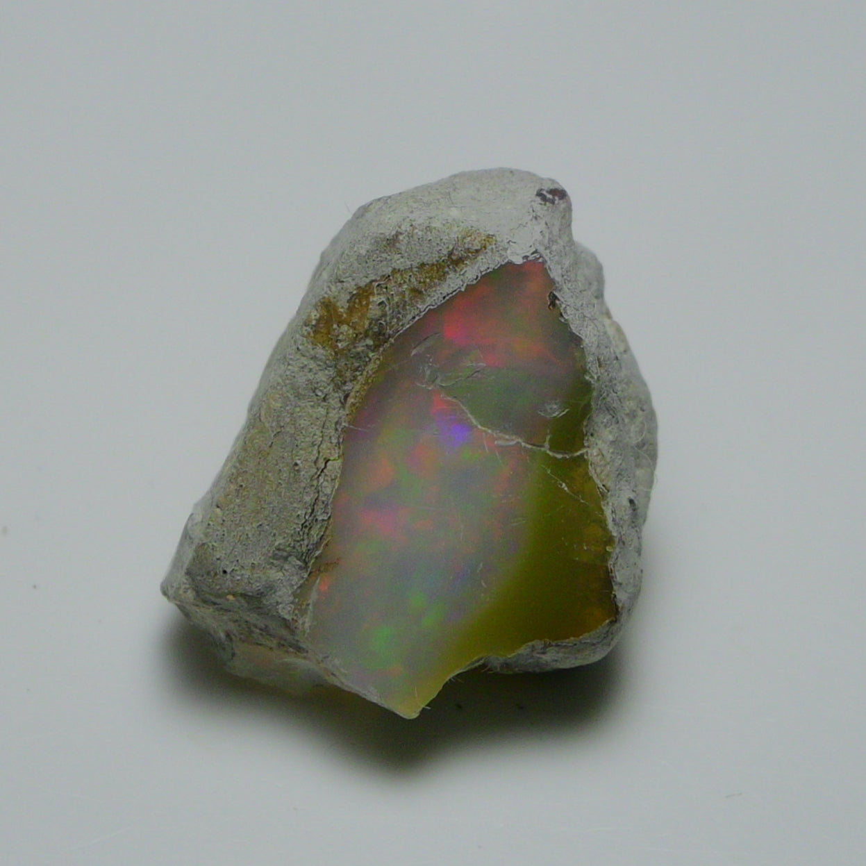 Rare White Opal 18.95 Carats | Natural White Ethiopian Opal Rough - Ready for Cutting & Jewelry!