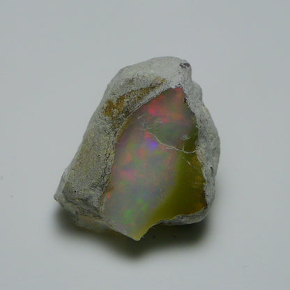 Rare White Opal 18.95 Carats | Natural White Ethiopian Opal Rough - Ready for Cutting & Jewelry!