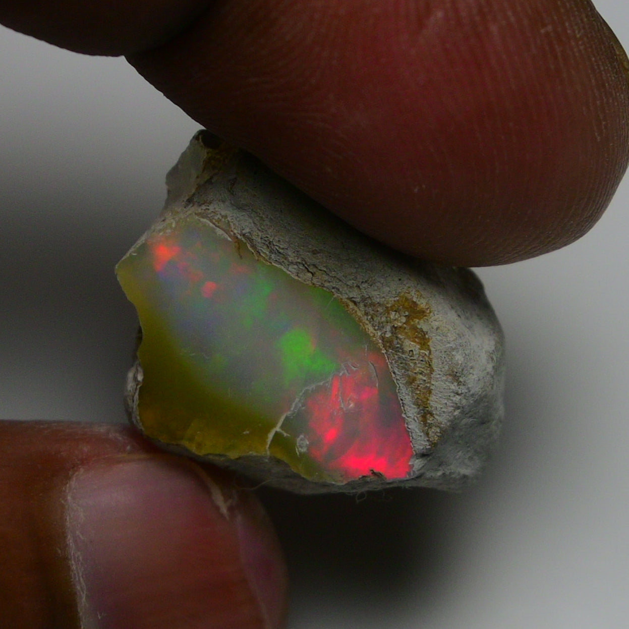 Rare White Opal 18.95 Carats | Natural White Ethiopian Opal Rough - Ready for Cutting & Jewelry!
